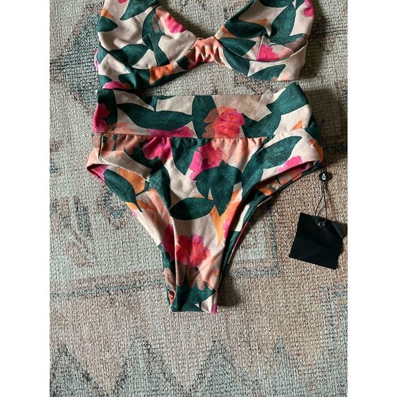 STN FX Swim / Stone Fox High Waisted La Buena Bikini Size Small - Picture 5 of 10